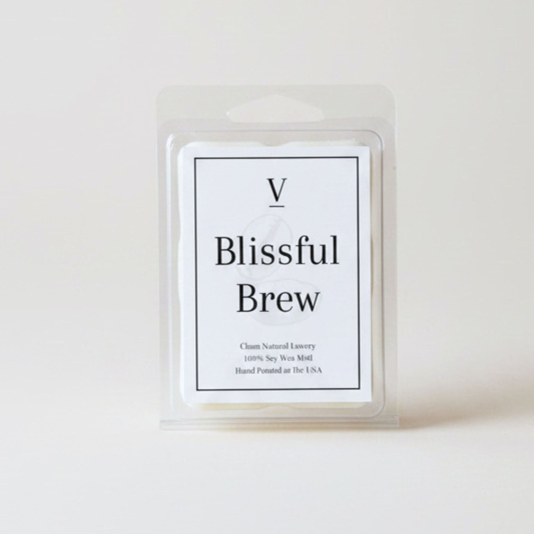 Blissful Brew soy wax melts with rich espresso fragrance
