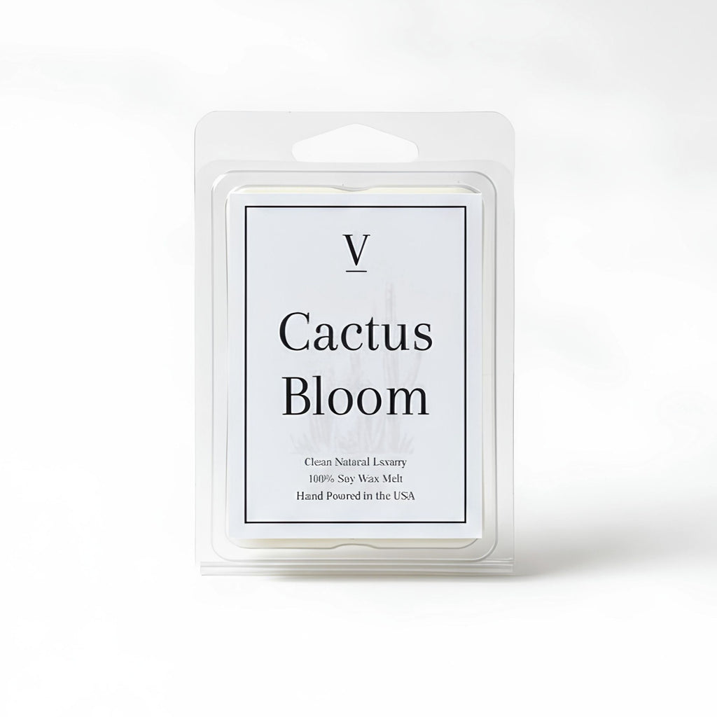 Cactus Bloom soy wax melts with fresh floral fragrance